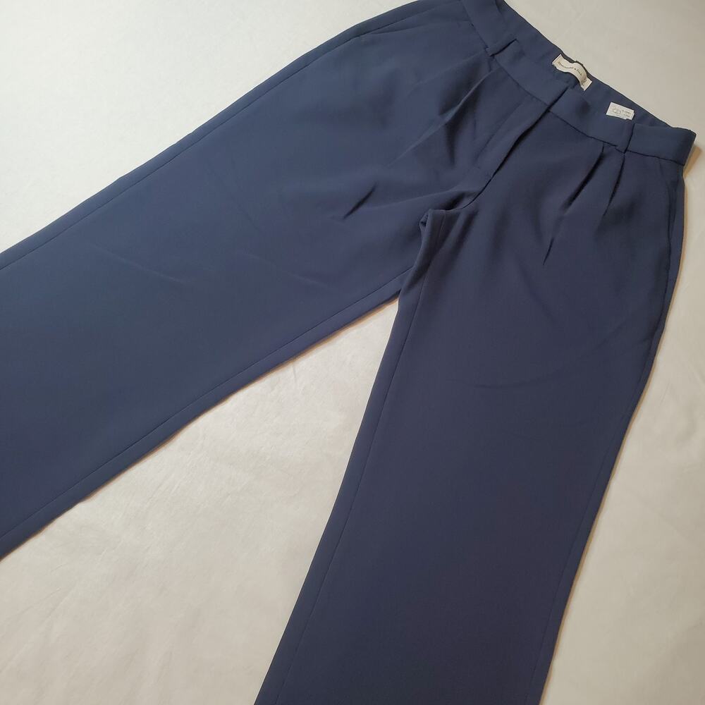 Abercrombie & Fitch Womens Size 27/4L Sloane Curve Love Wide Leg Pant Blue